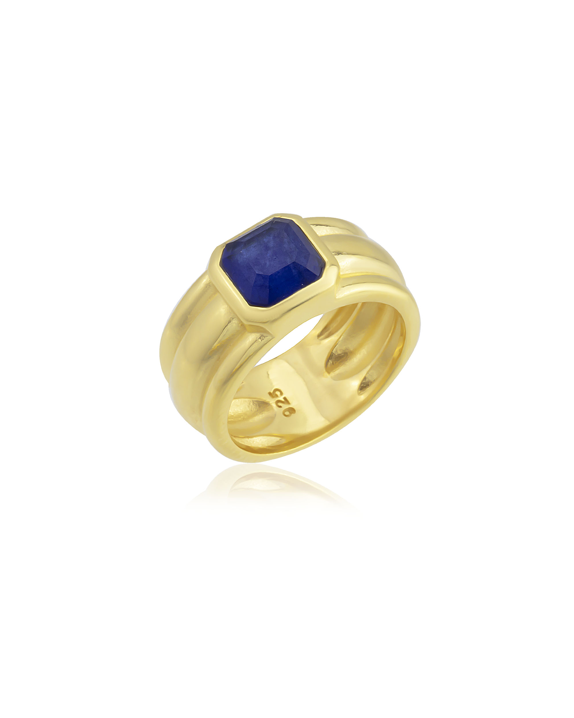 MERGO DARK BLUE STONE RING