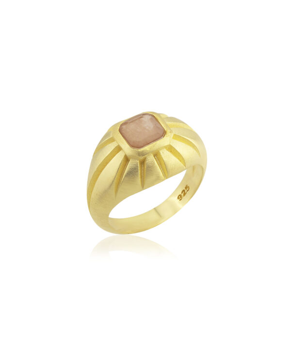 ZOIE PINK STONE RING