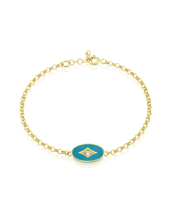 VICTORIA TURQUOISE ENAMEL BRACELET
