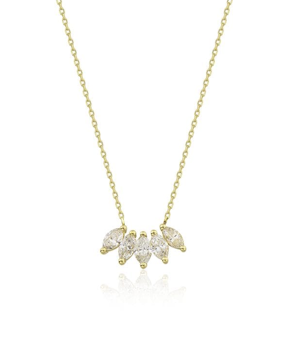 MARKİZ BEŞLİ PIRLANTA KOLYE