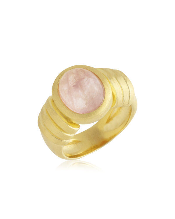 AMBER ROSE QUARTZ YÜZÜK